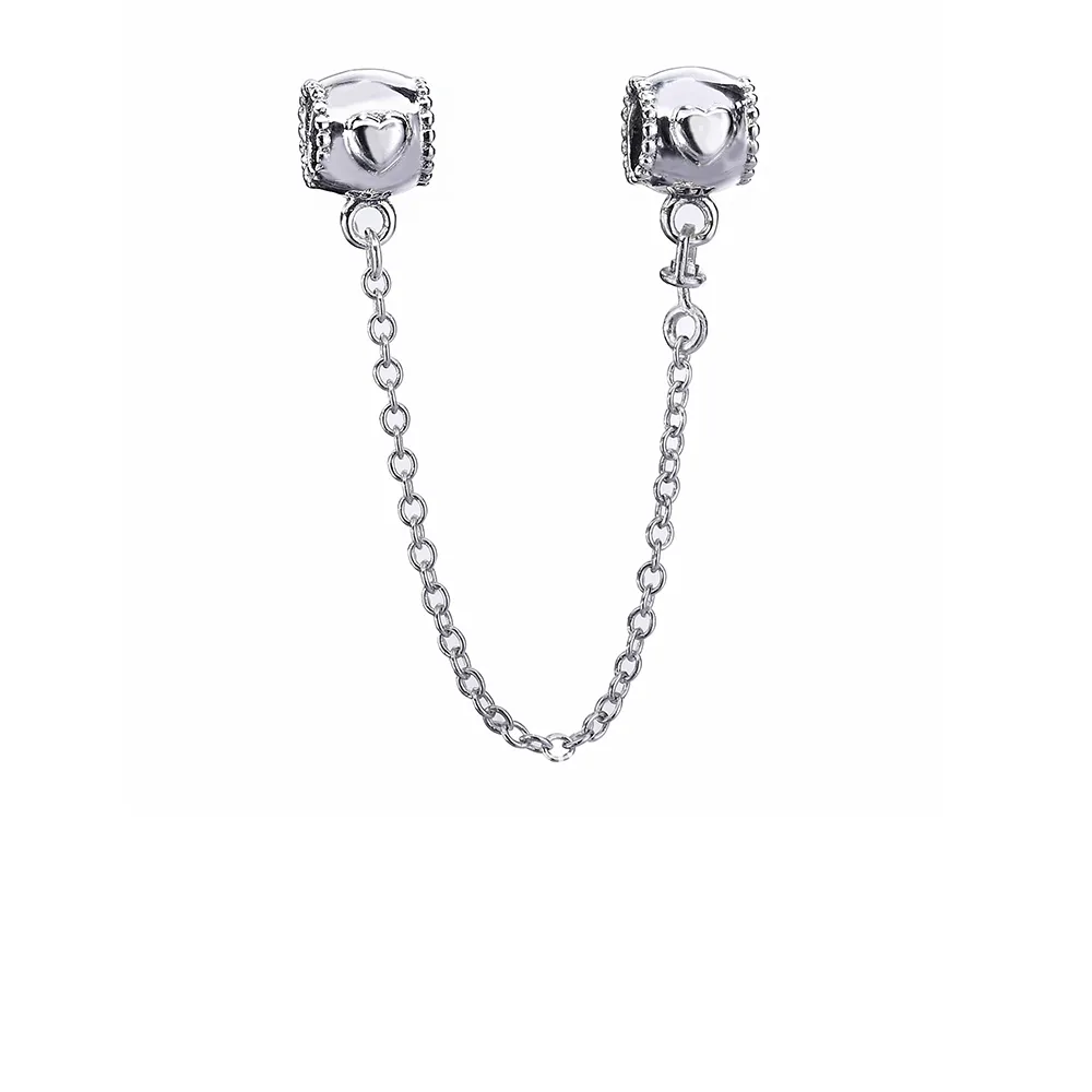 PANDORA Embossed Hearts Safety Chain 796457CZ - 796457CZ