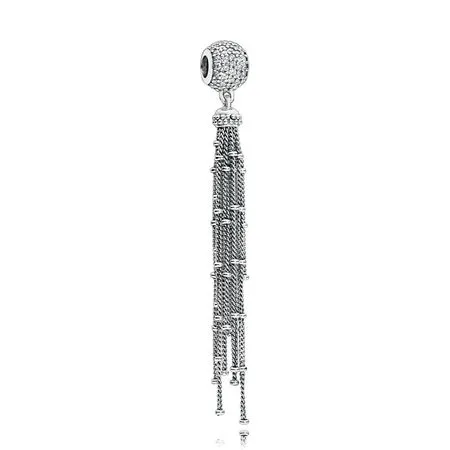 PANDORA Enchanted Tassel Pendant, Clear CZ Dangle - 797018CZ