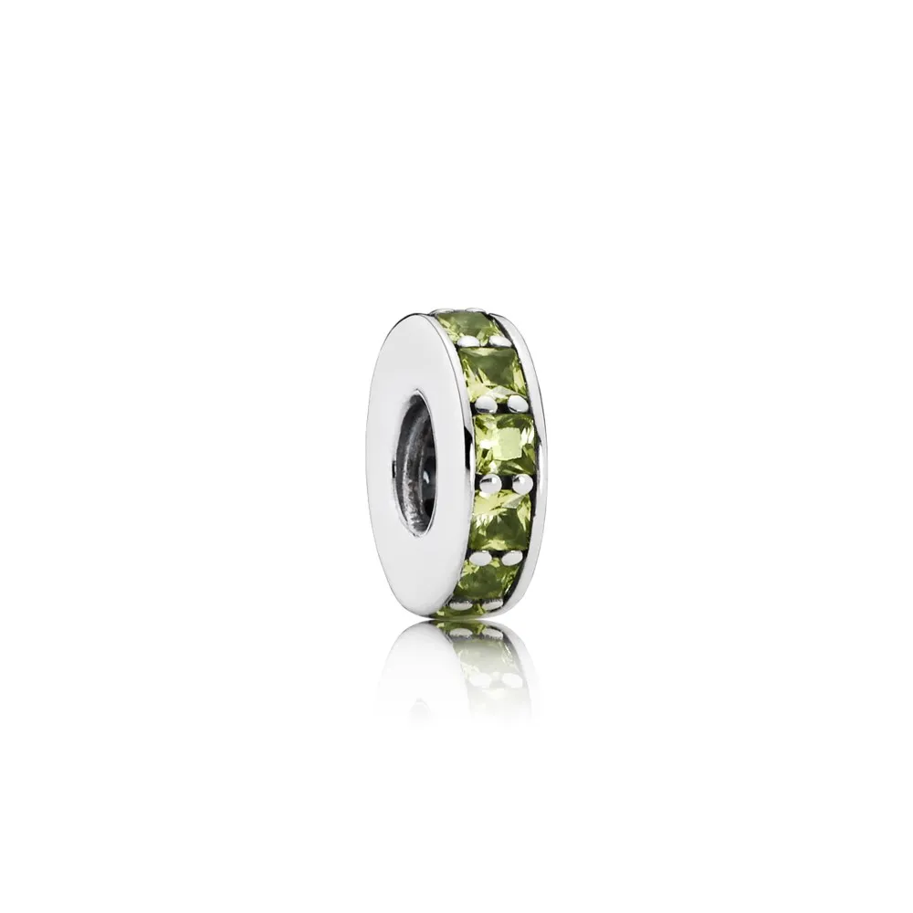 pandora eternity olive green crystal spacer 791724nlg