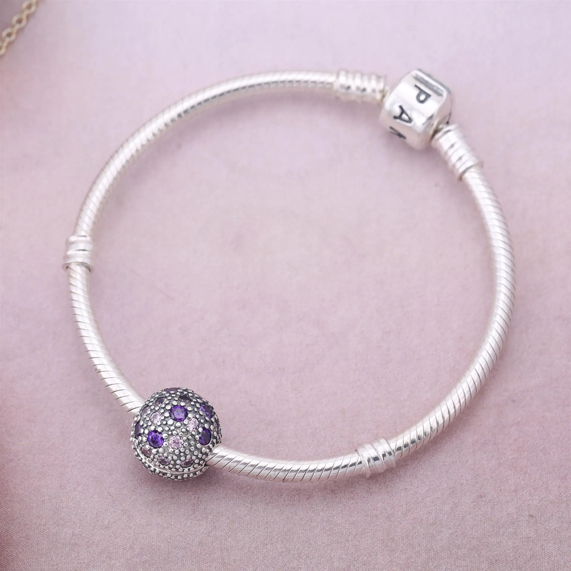 PANDORA Fancy Purple Cosmic Stars Clip - 791286CFPMX