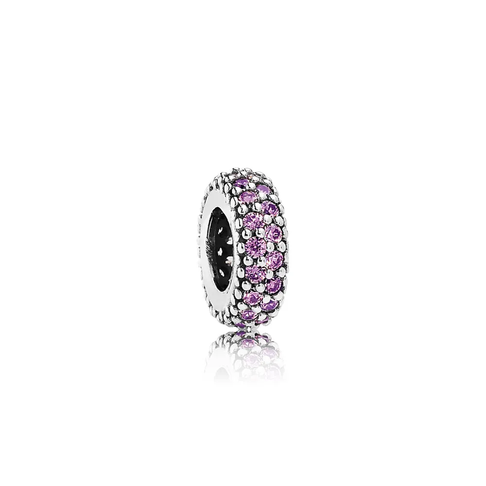 pandora fancy purple pavé inspiration spacer charm 791359cfp