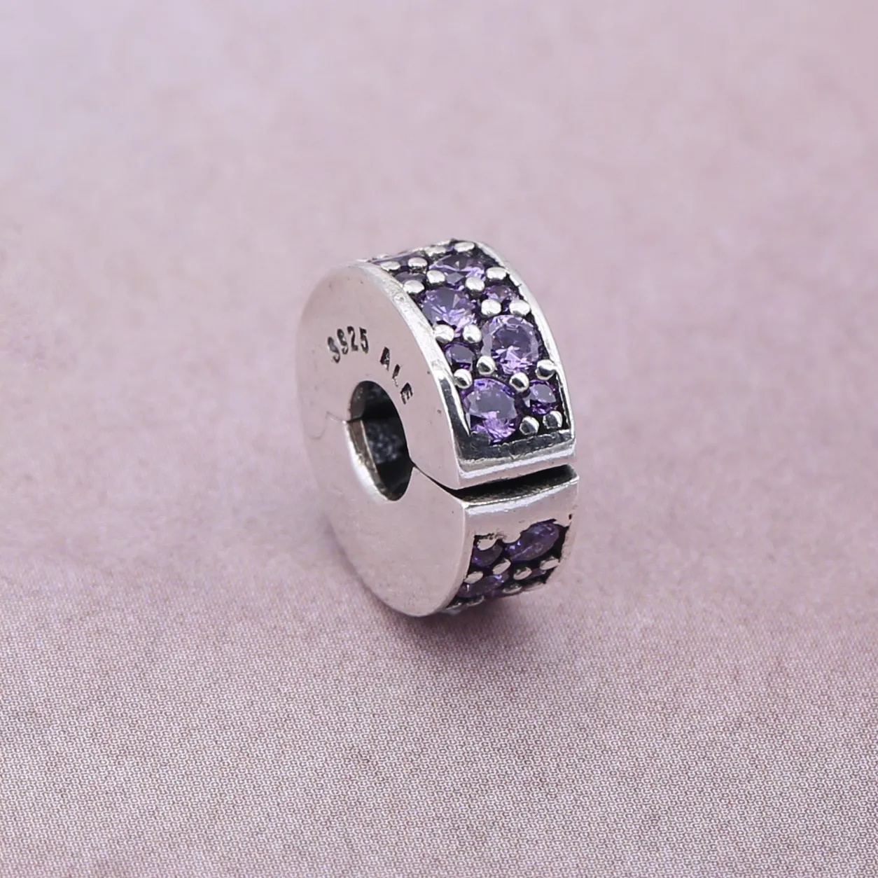 PANDORA Fancy Purple Shining Elegance Spacer Clip - 791817CFP