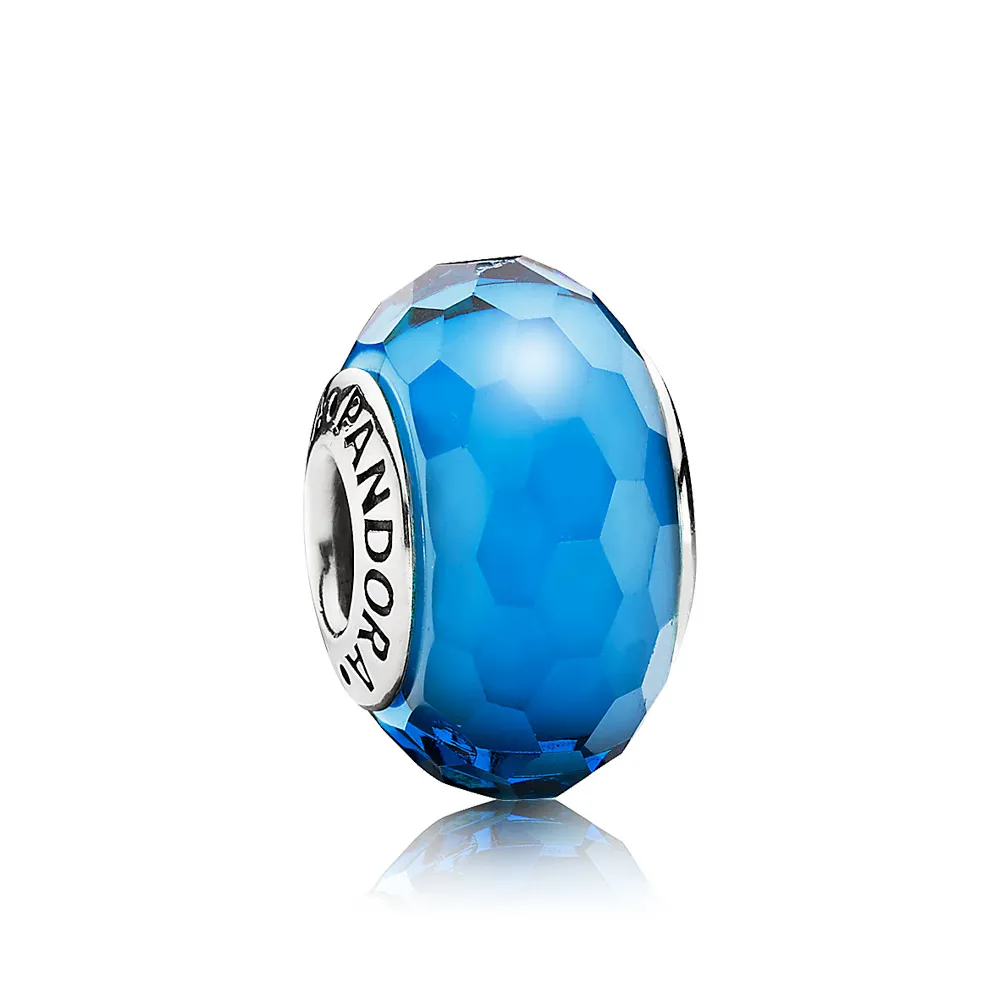 pandora fascinating aqua murano glass bead 791607