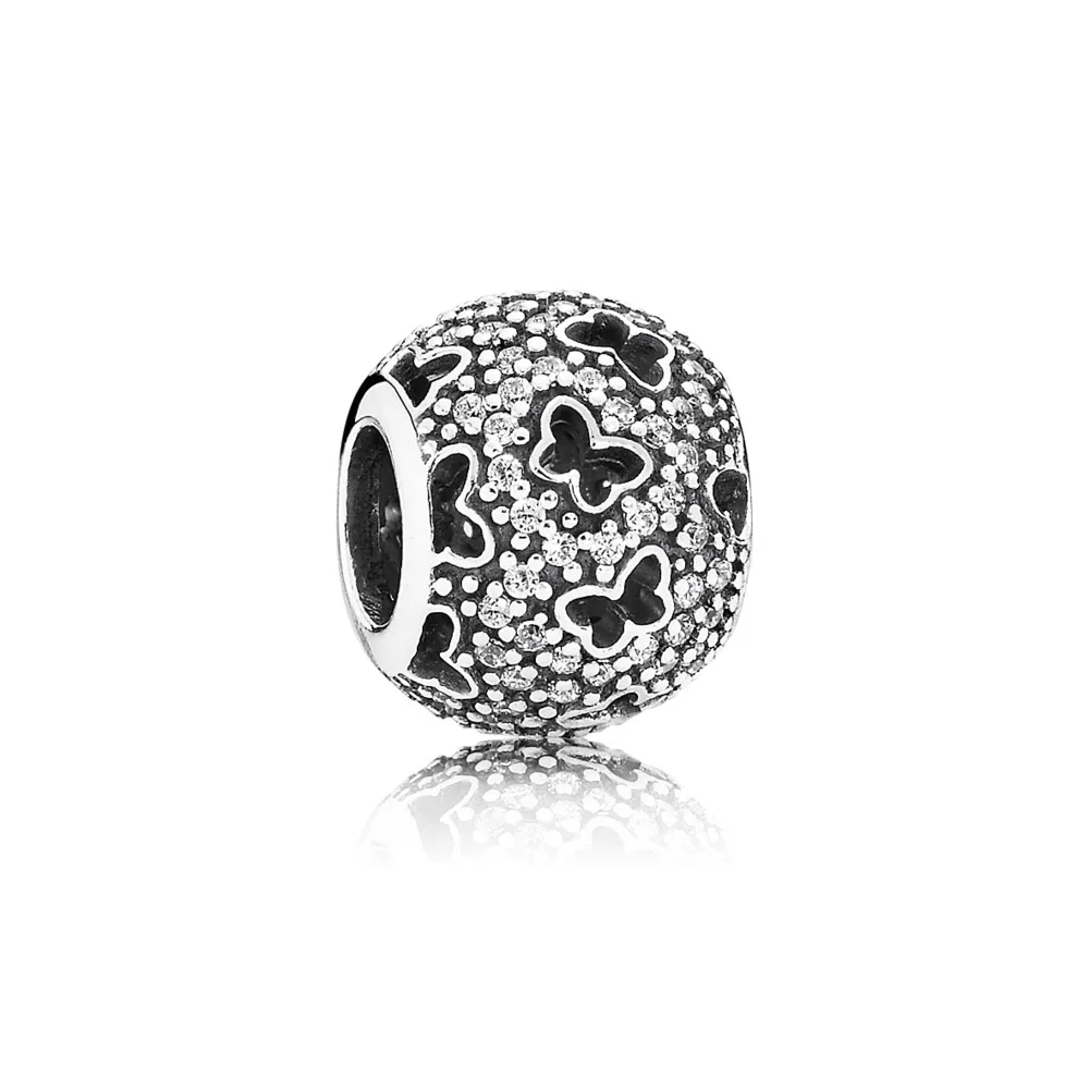 pandora fluttering butterflies charm 791482cz