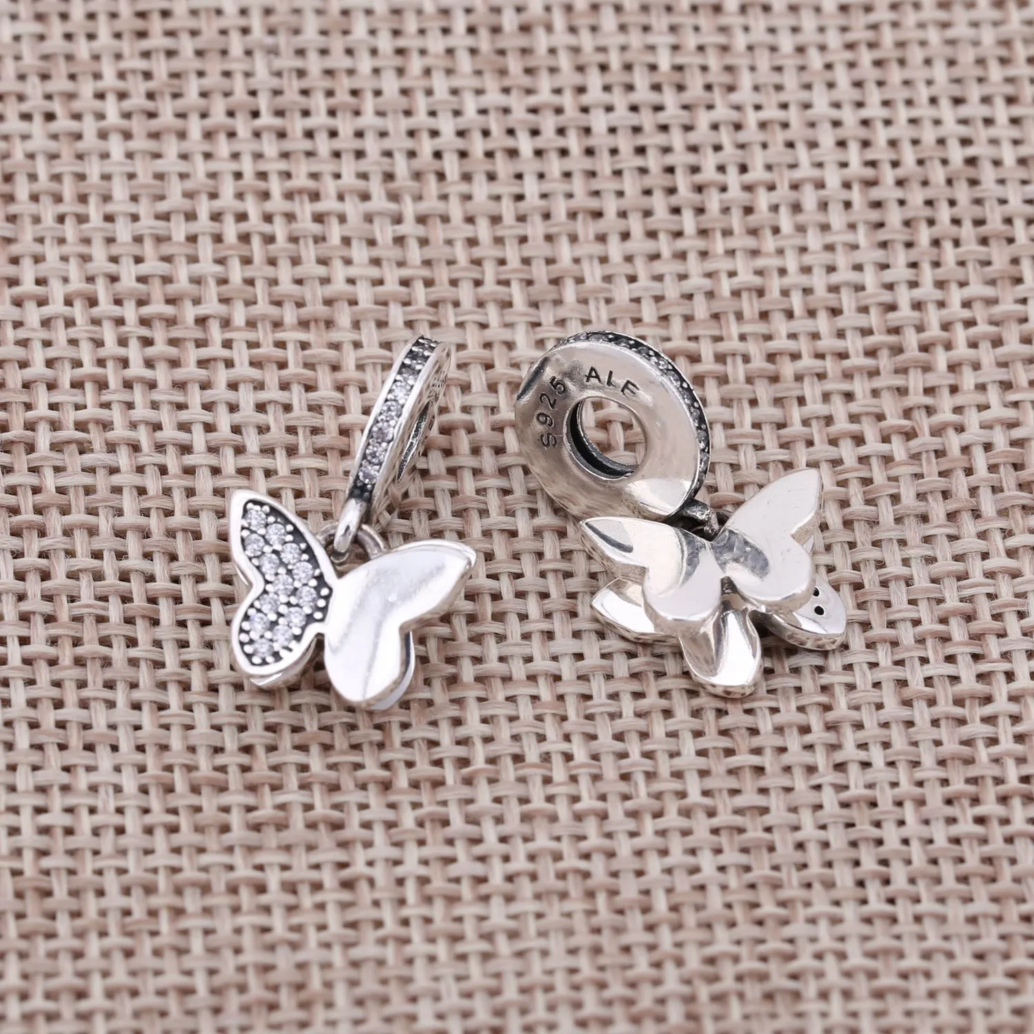 PANDORA Fluttering Butterflies Pendant Charm - 791844CZ