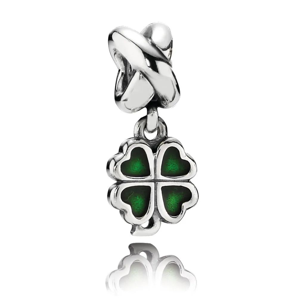 PANDORA Four Leaf Clover Pendant Charm - 790572EN25