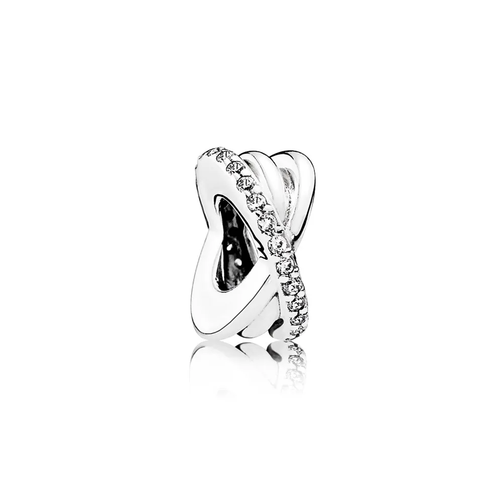 pandora galaxy spacer clip clear cz 791994cz