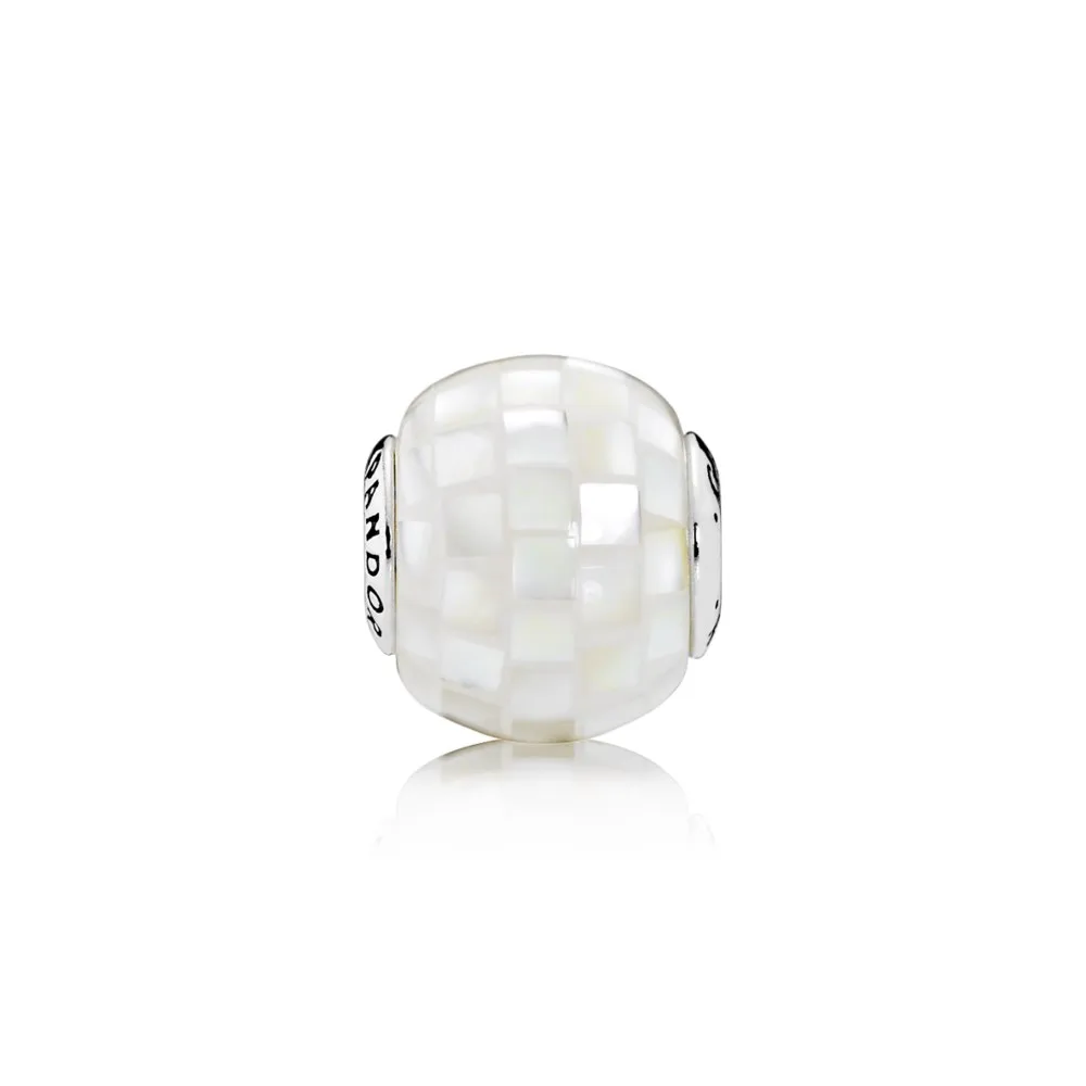 PANDORA GENEROSITY Charm, White Mother-of-Pearl Mosaic - 796079MMW