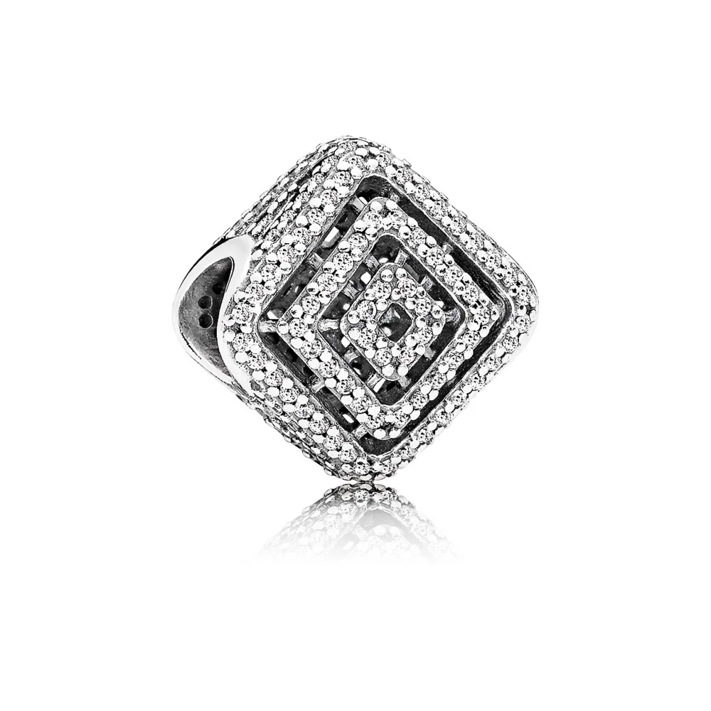 pandora geometric lines clear cz charm 796211cz