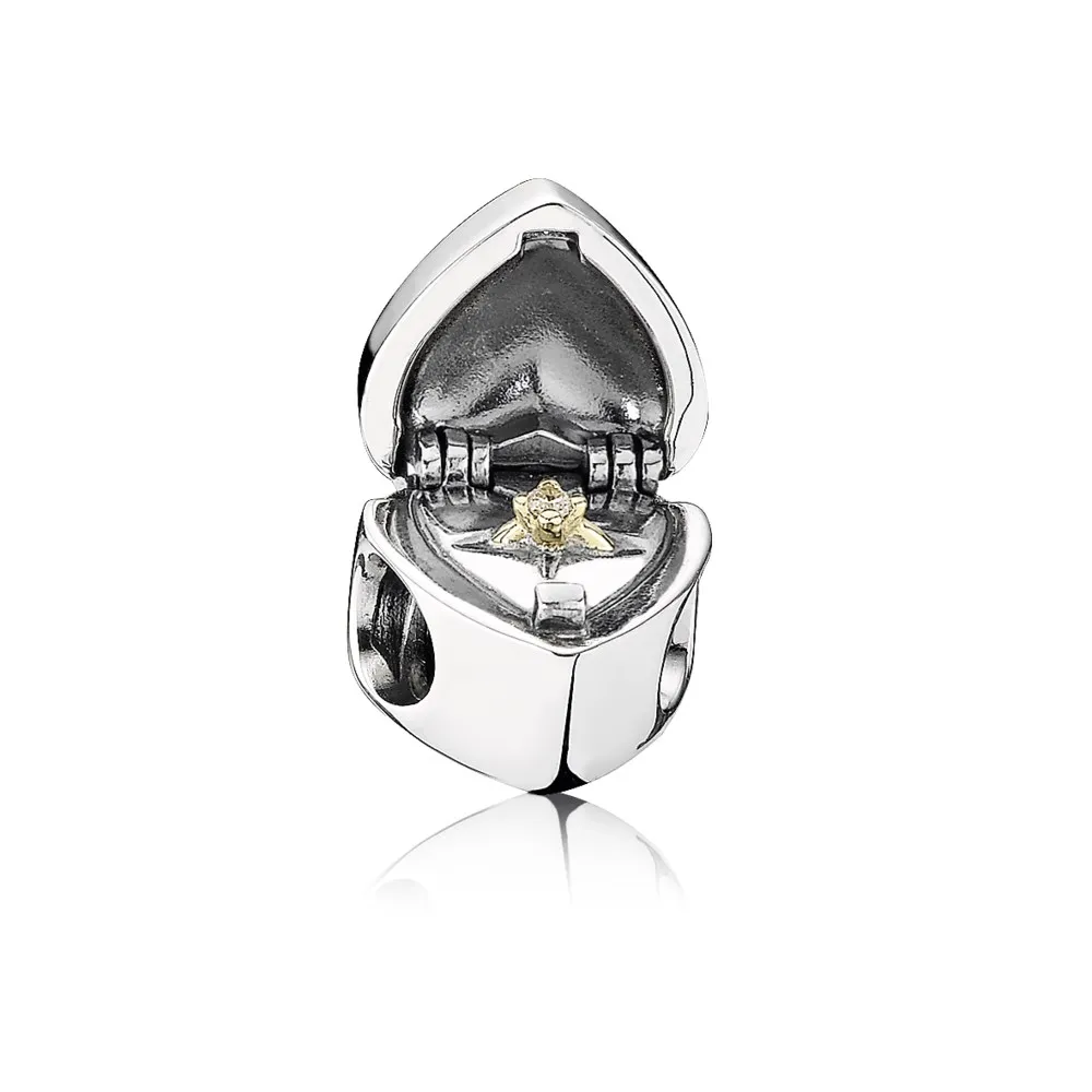 pandora gift from the heart charm clear cz 791247cz