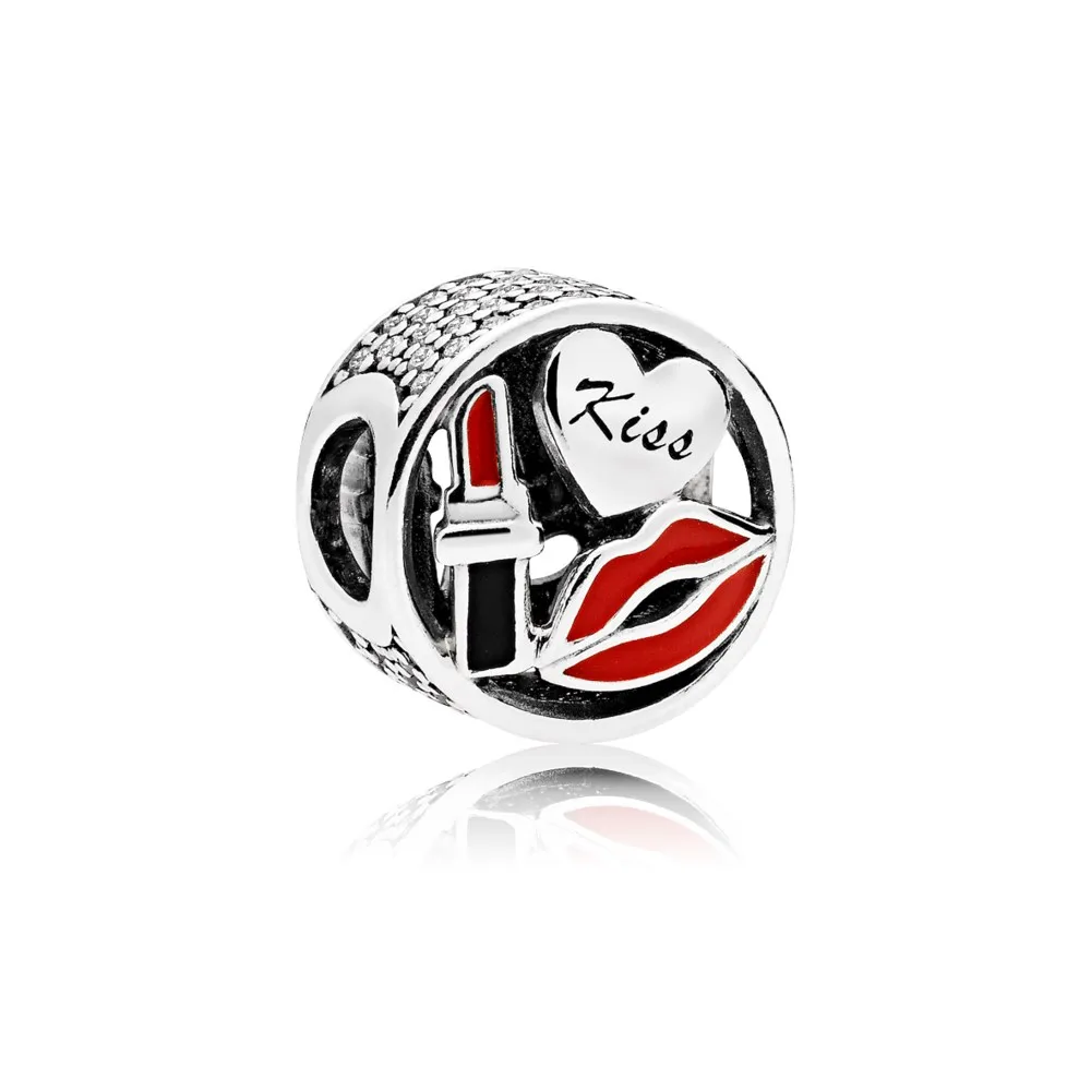 pandora glamour kiss charm 796324enmx