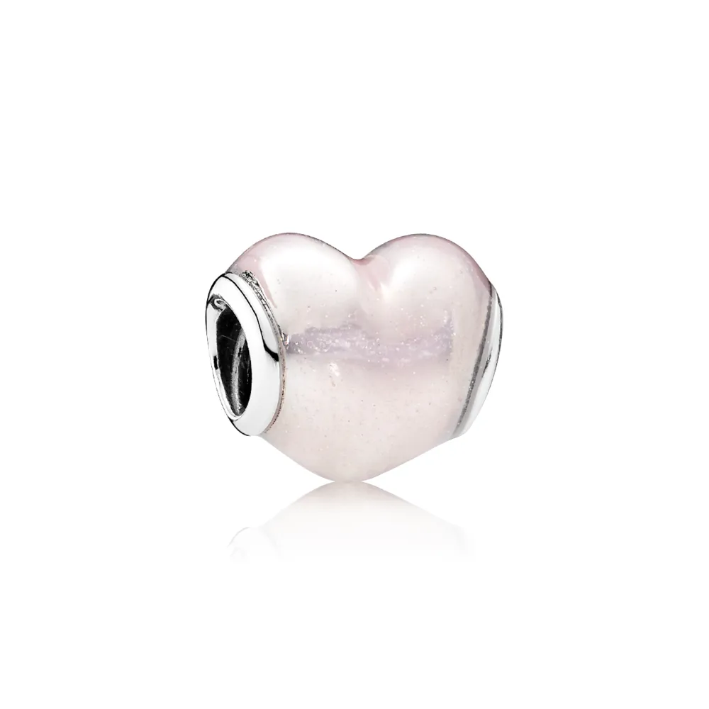 PANDORA Glittering Heart Charm - 791886EN113