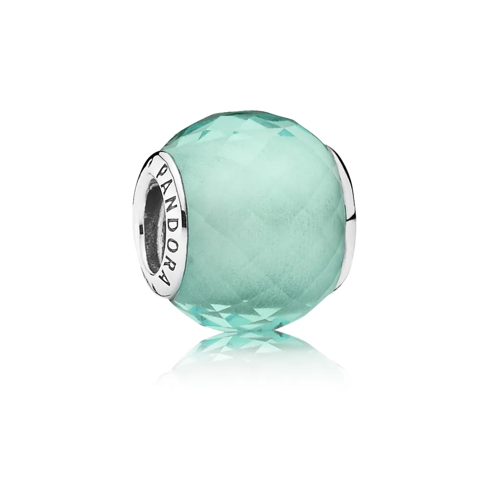 pandora green petite facets charm 791499sgq