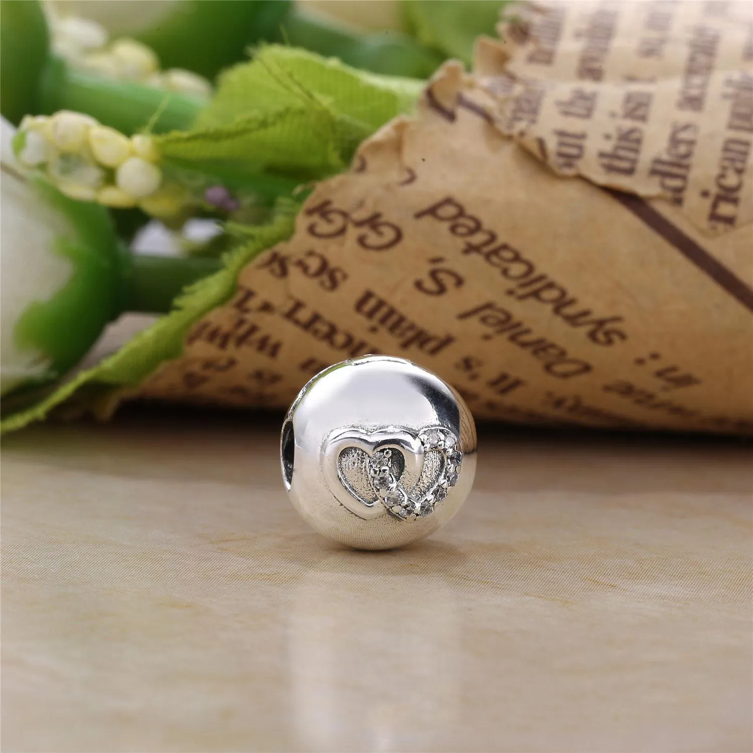 PANDORA Heart Bond, Clear CZ Clip - 792150cz