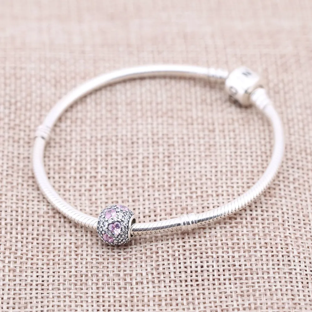 PANDORA Heart Pavé Gems Ball Charm - 791249CZS