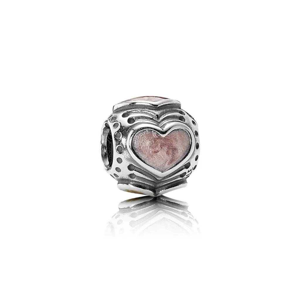 pandora hearts charm pink enamel 790591en28