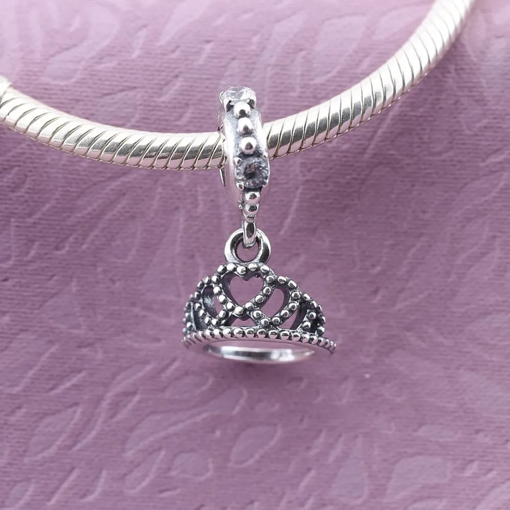 PANDORA Hearts Tiara Pendant Charm - 791738CZ