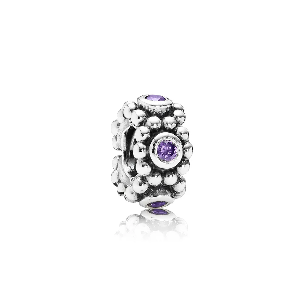 pandora her majesty purple cz spacer 791122acz