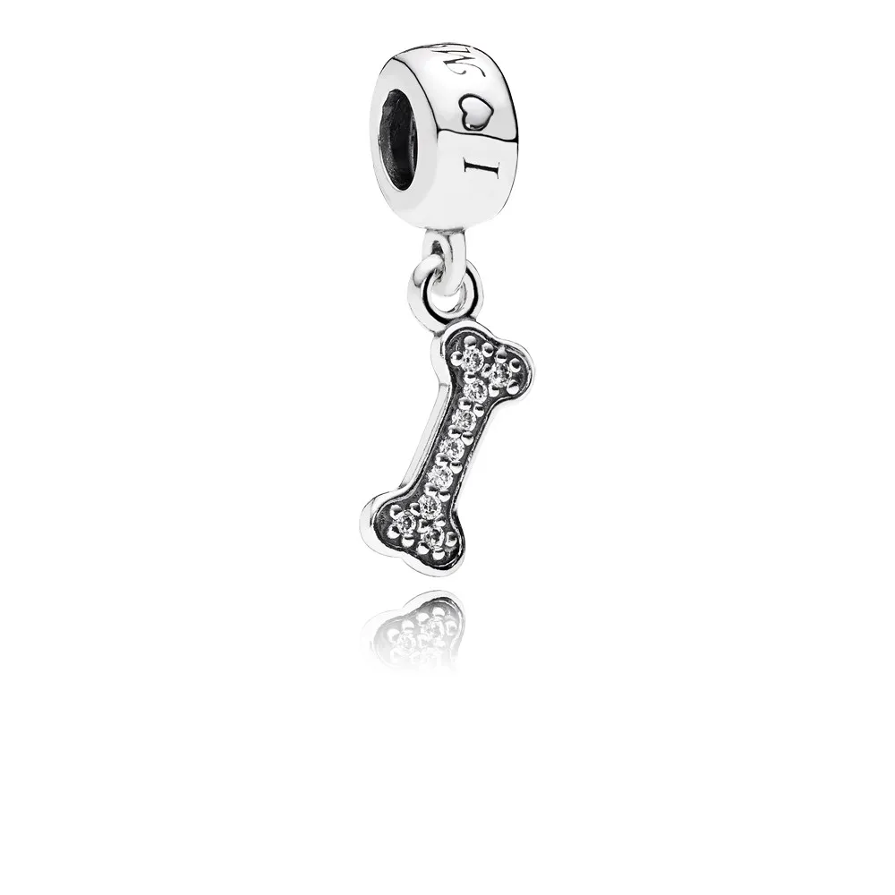 pandora i love my dog dangle charm clear cz 791263cz