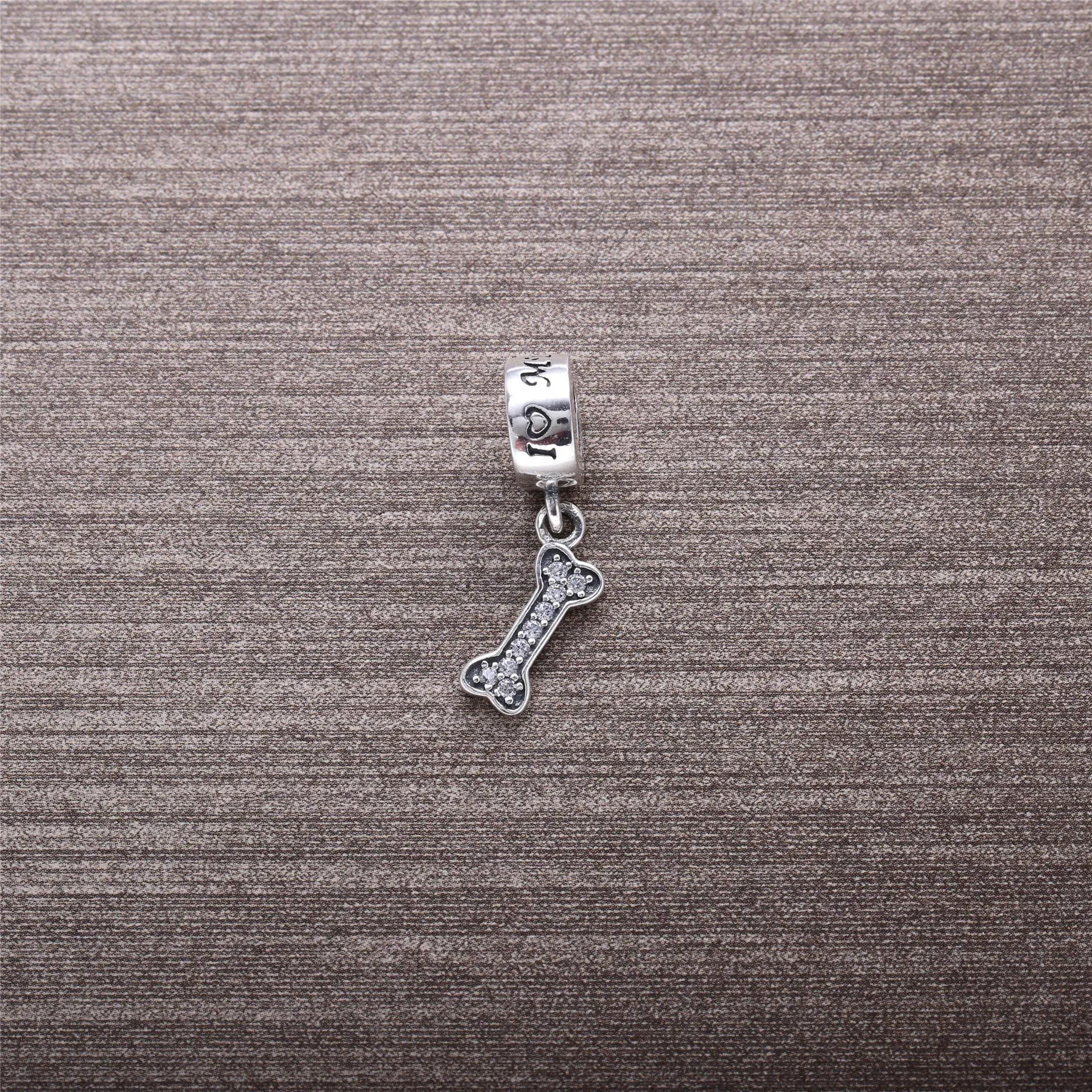 PANDORA I Love My Dog Dangle Charm, Clear CZ - 791263CZ