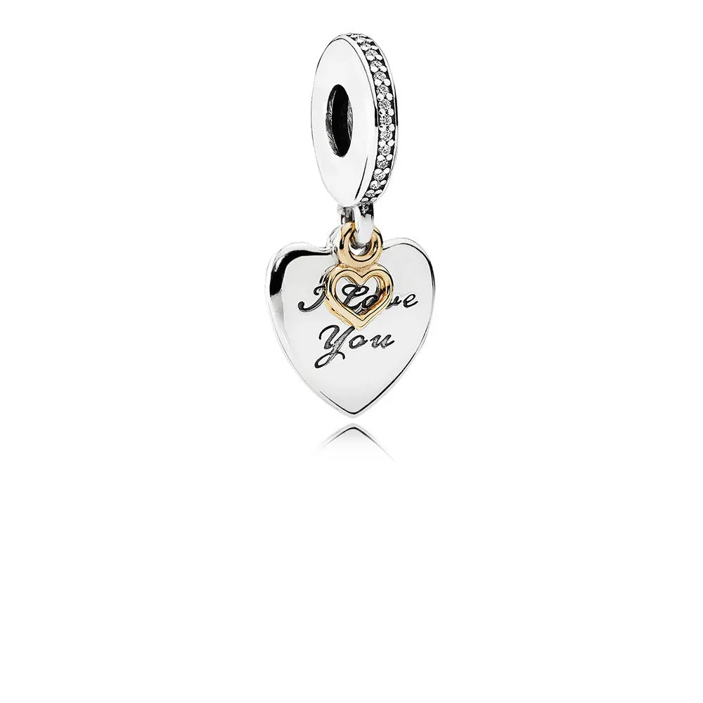 pandora i love you forever clear cz dangle charm 792042cz