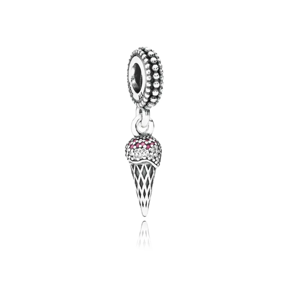 pandora ice cream pendant charm 791710czr