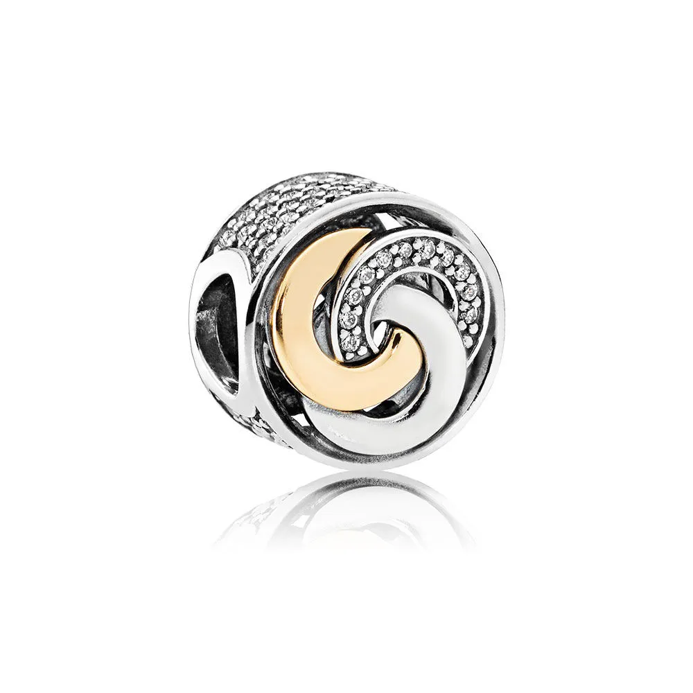 pandora interlinked circles clear cz charm 792090cz