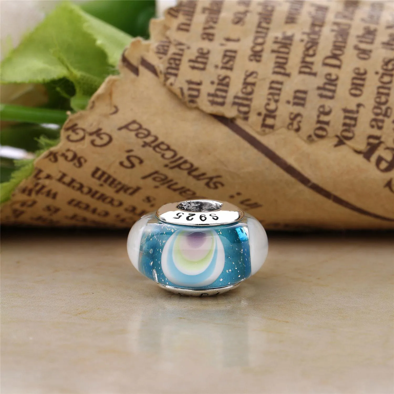 PANDORA Iridescent Rainbow Charm, Murano Glass - 797013