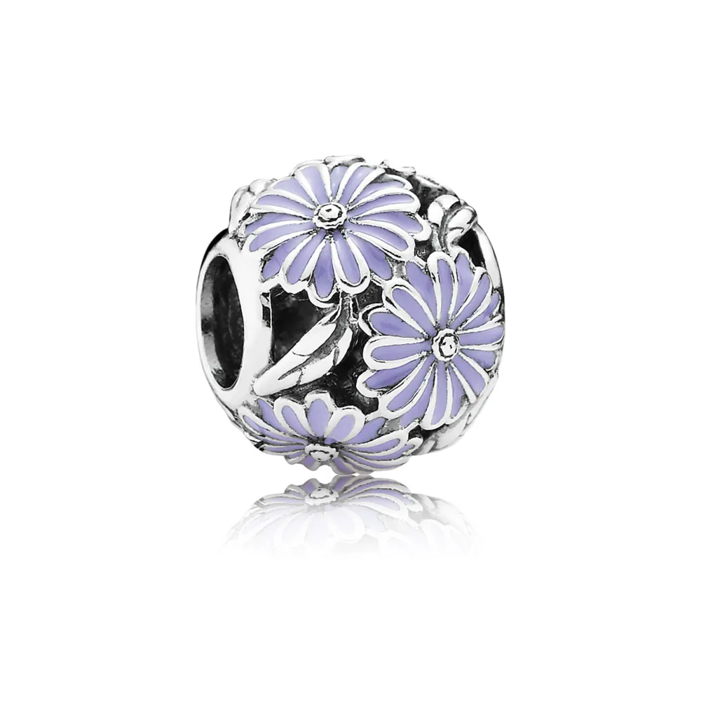 PANDORA Lavender Daisy Meadow Charm - 791487EN66