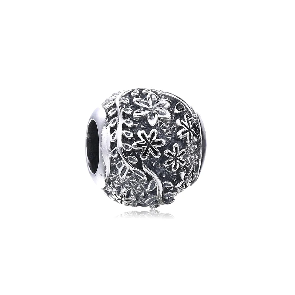 pandora leaves flowers charm ps00691