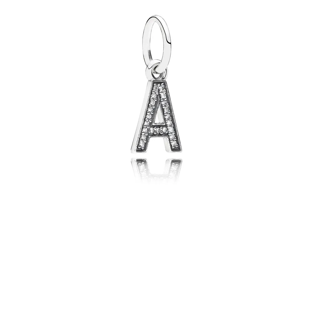 pandora letter a dangle charm 791313cz