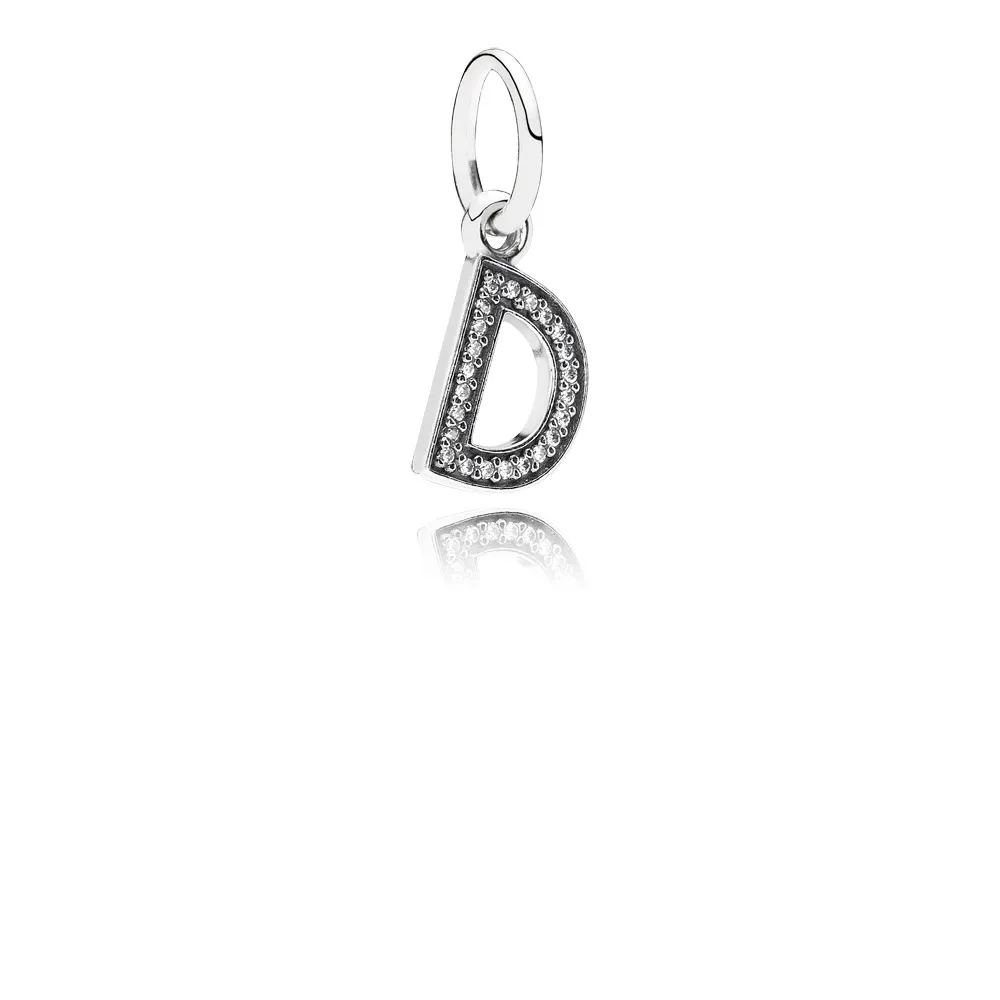 PANDORA Letter D Dangle Charm - 791316CZ