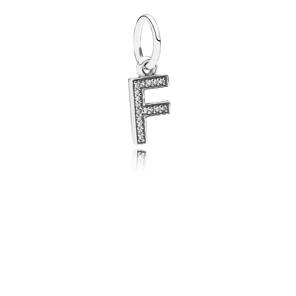 PANDORA Letter F Dangle Charm - 791318CZ