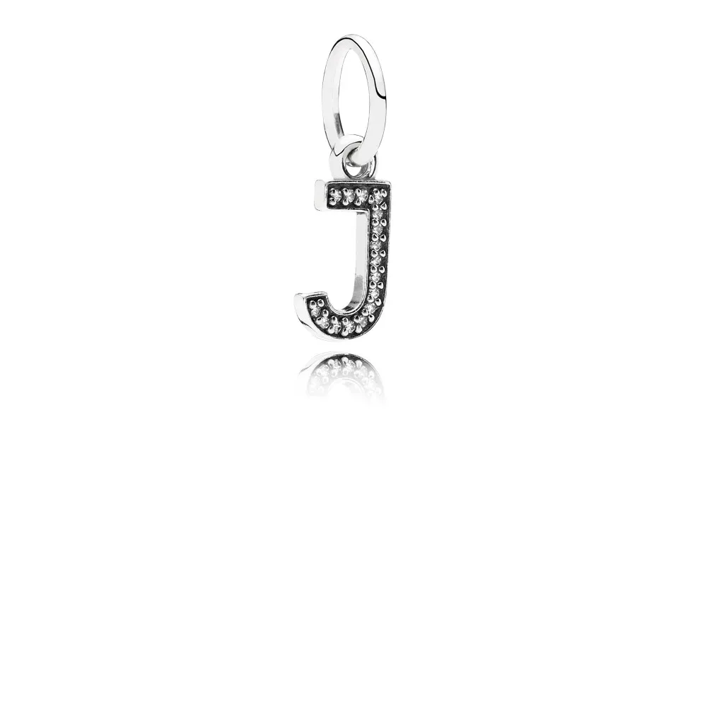 pandora letter j dangle charm 791322cz