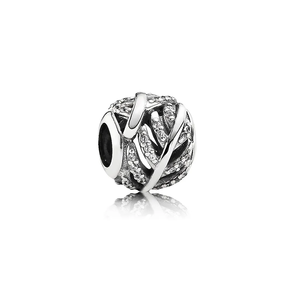 pandora light as a feather clear cz charm 791186cz