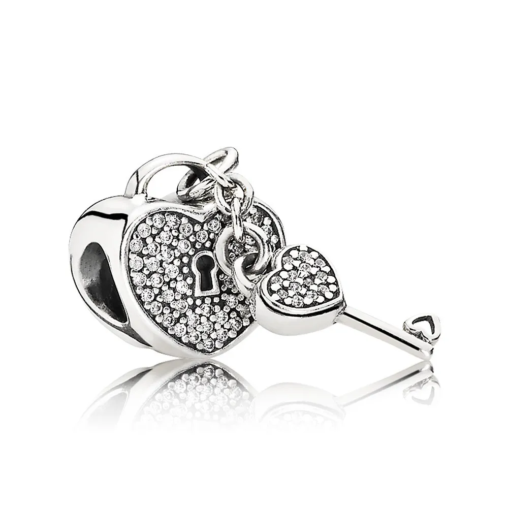 PANDORA Lock of Love Heart Charm - 791429CZ