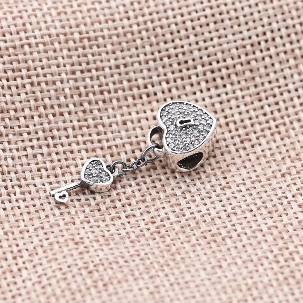 PANDORA Lock of Love Heart Charm - 791429CZ