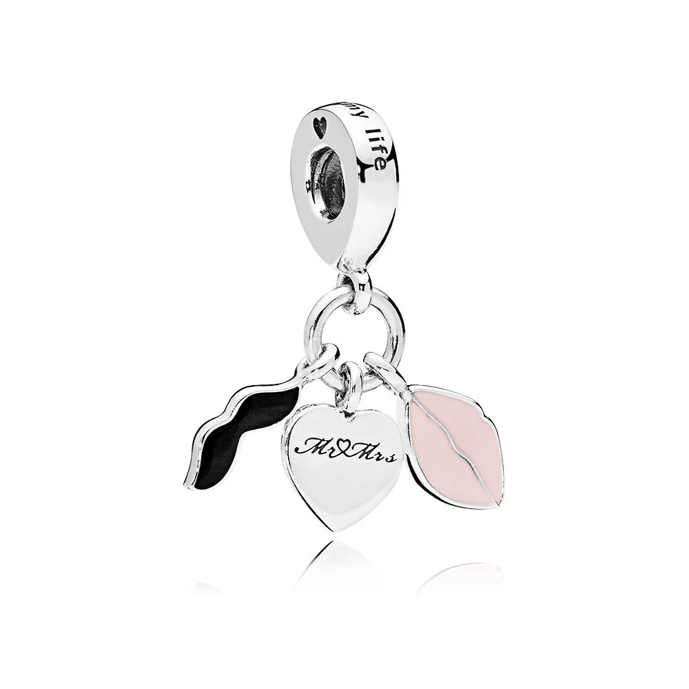 pandora love couple engravable pendant charm 797273enmx