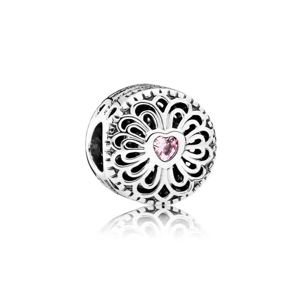 PANDORA Love Friendship Charm, Pink CZ - 791955PCZ