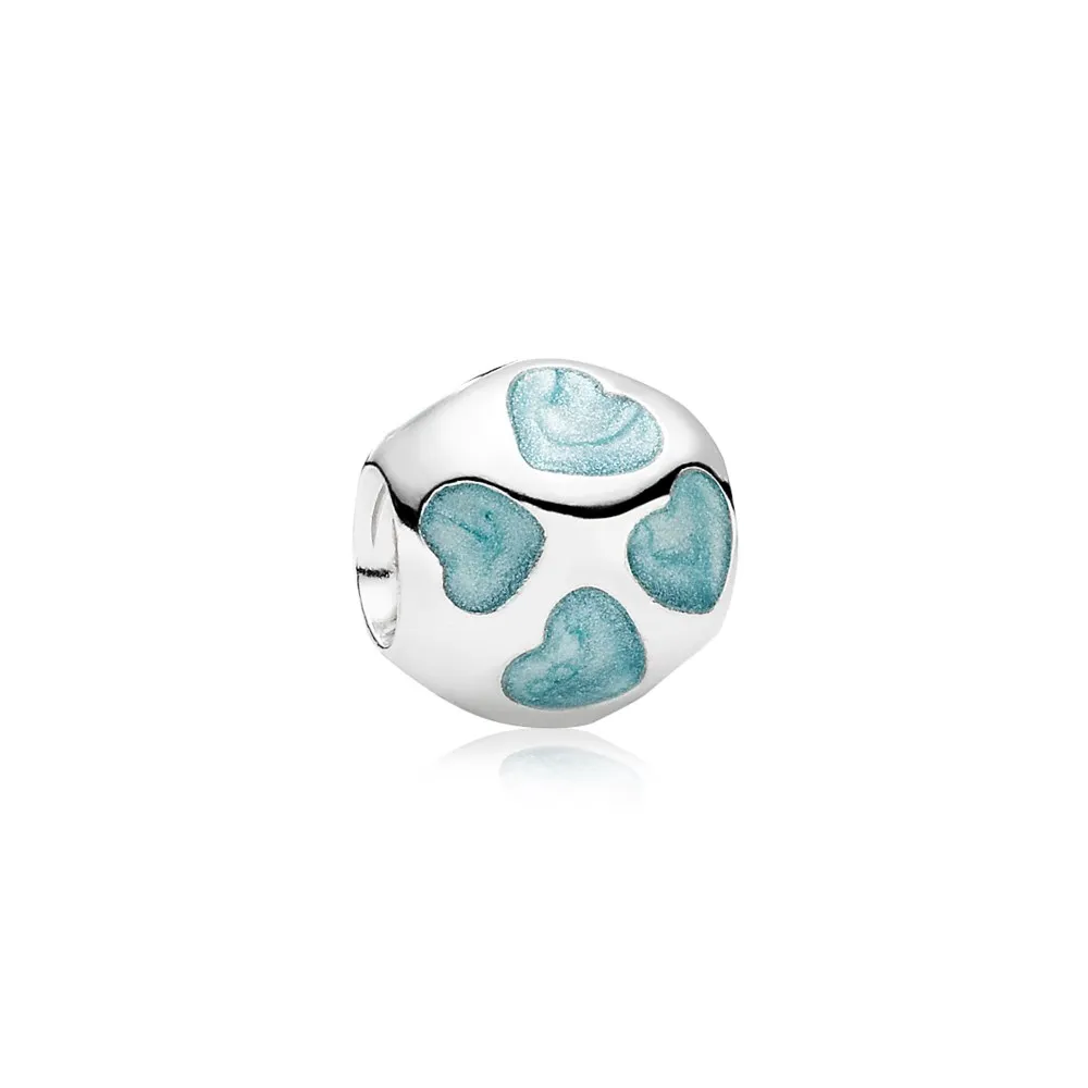 PANDORA Love You Charm, Light Blue Enamel - 790543EN18