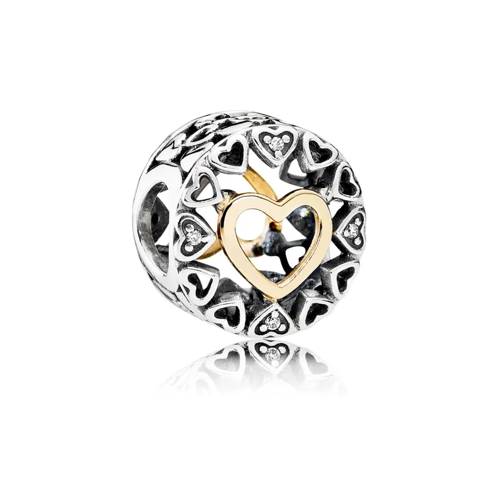 pandora loving circle charm clear cz 792009cz