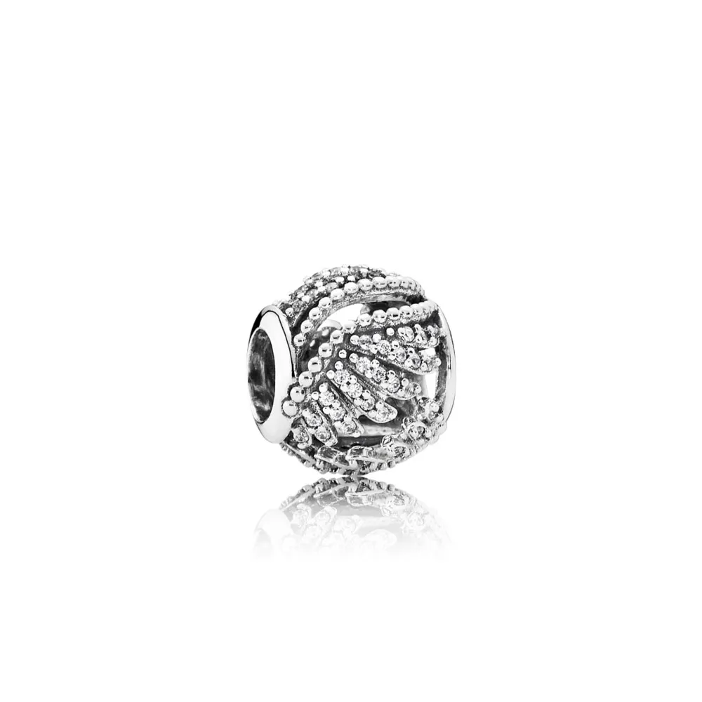 pandora majestic feathers openwork charm 791749cz