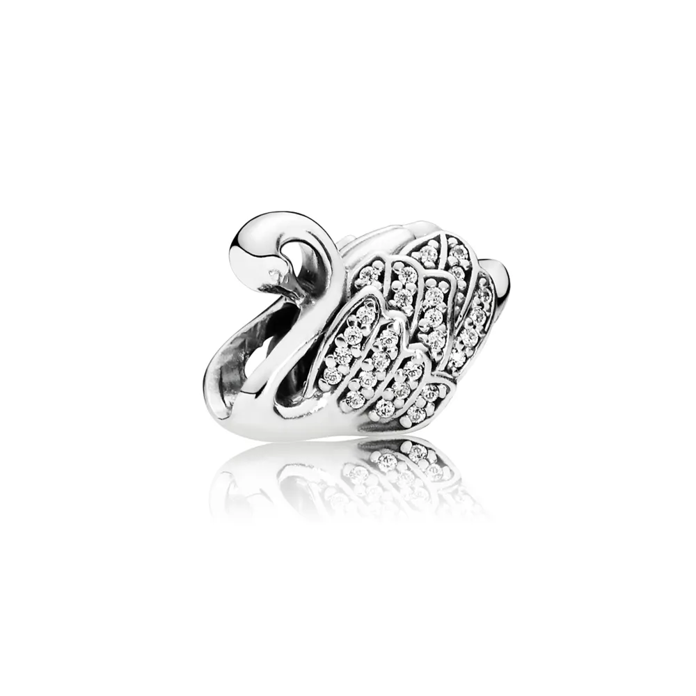 PANDORA Majestic Swan Charm - 791732CZ