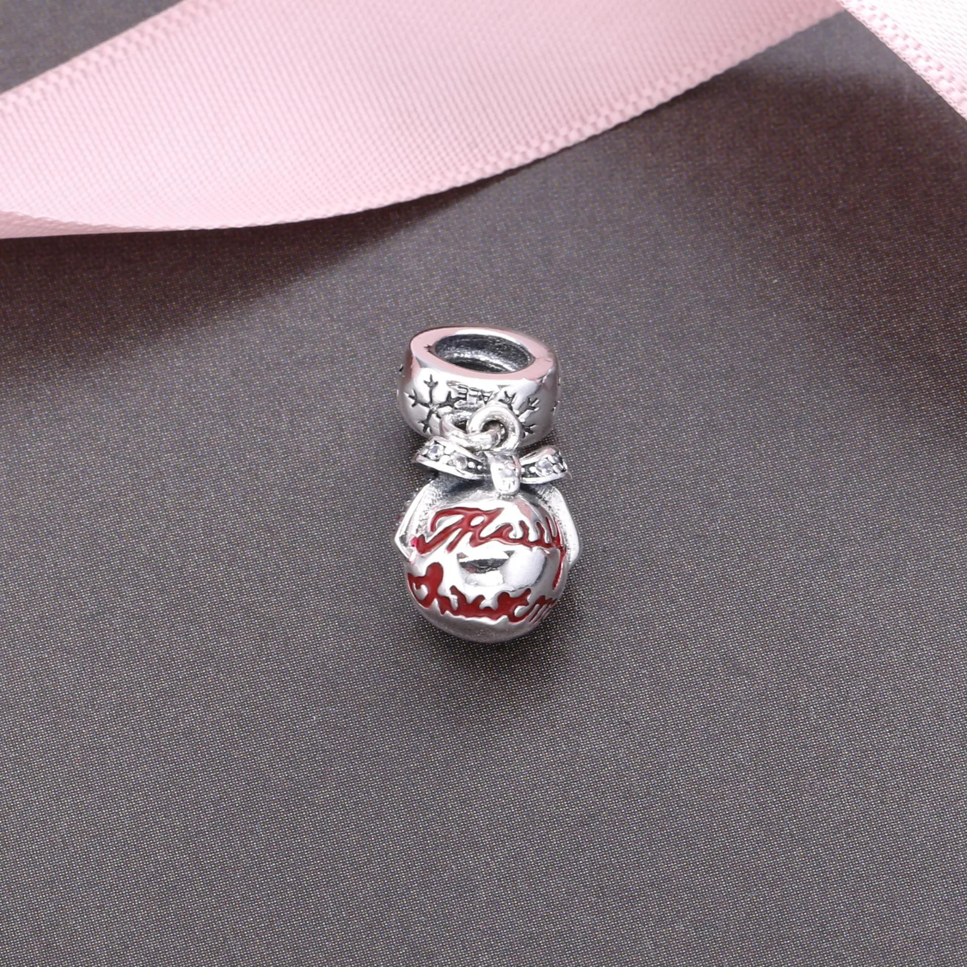 PANDORA Merry Christmas Bauble Pendant Charm - 792008CZ