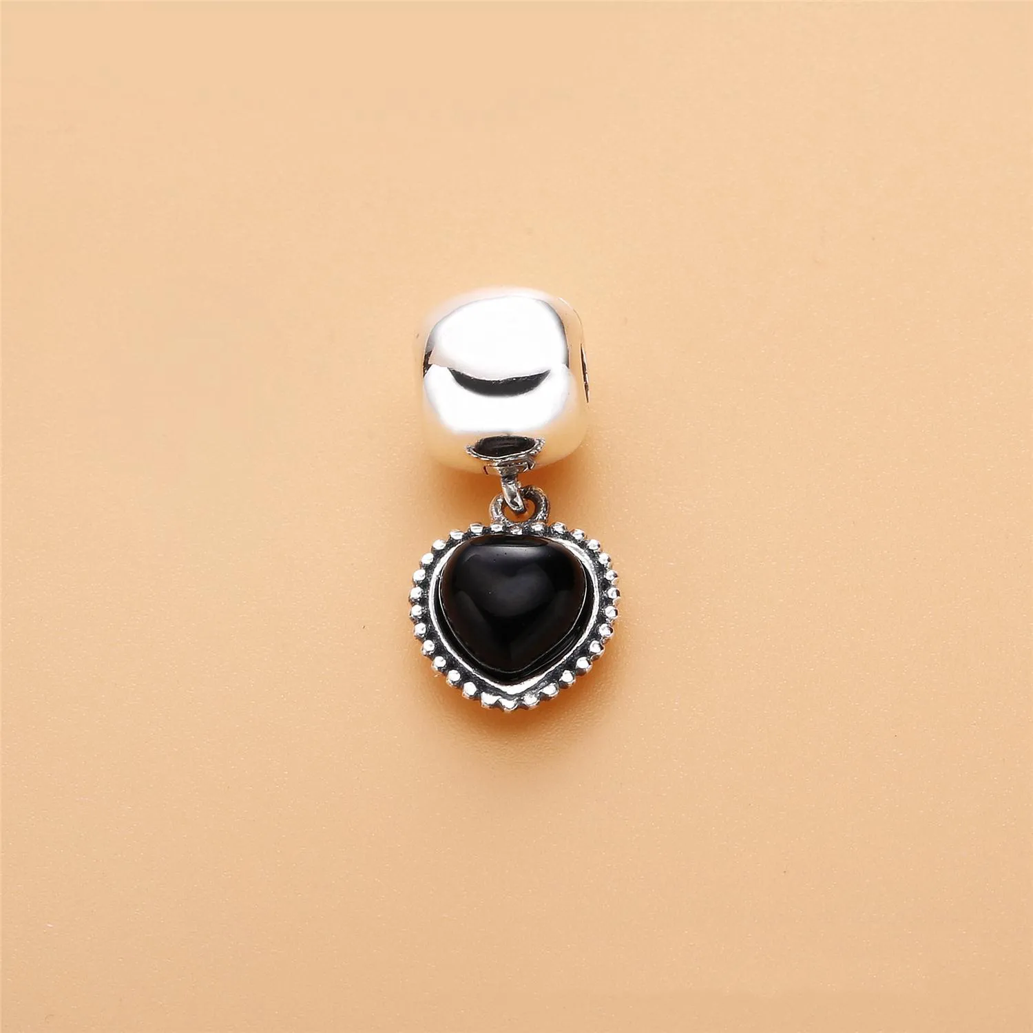 PANDORA Mi amor Dangle, black onyx - 791046ON