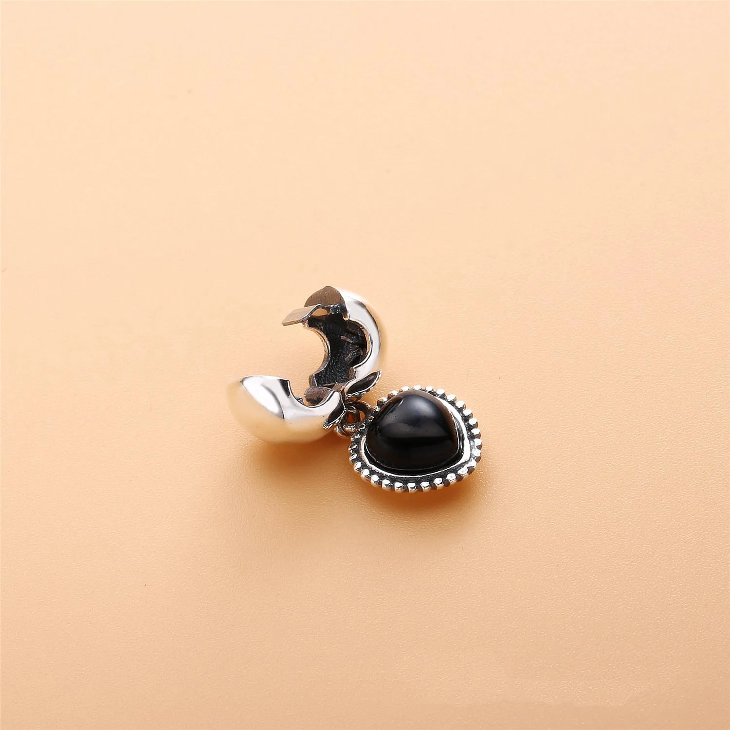 PANDORA Mi amor Dangle, black onyx - 791046ON