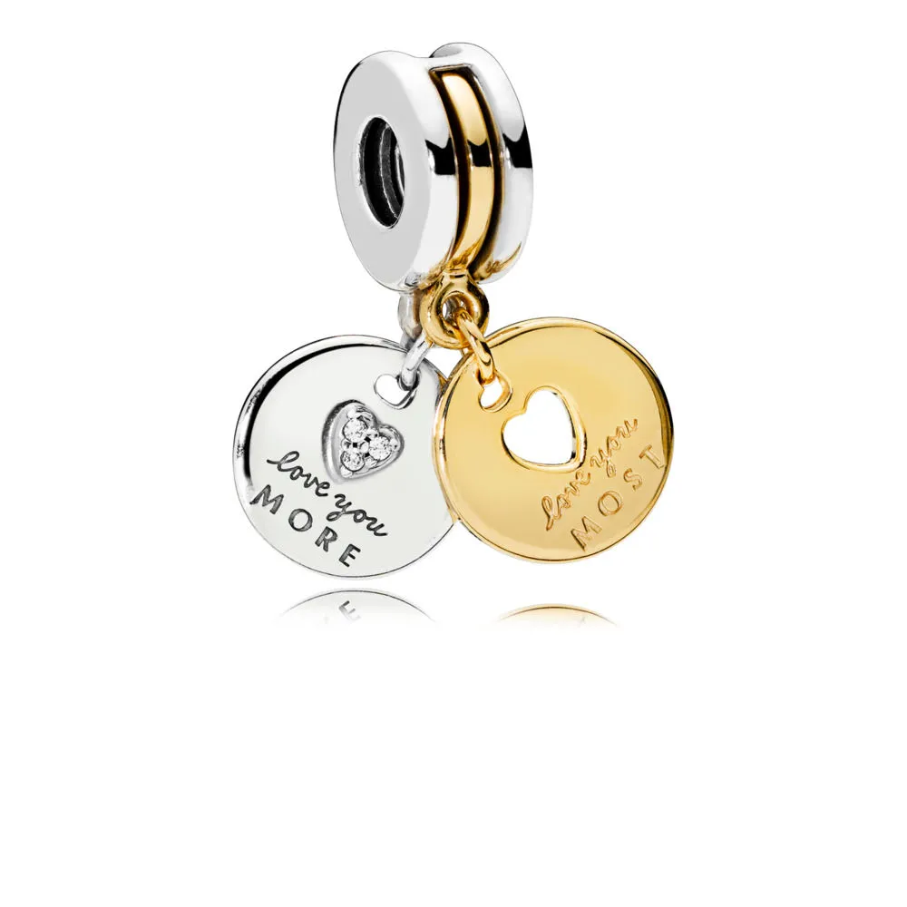 pandora more and most love pendant charm 767243cz