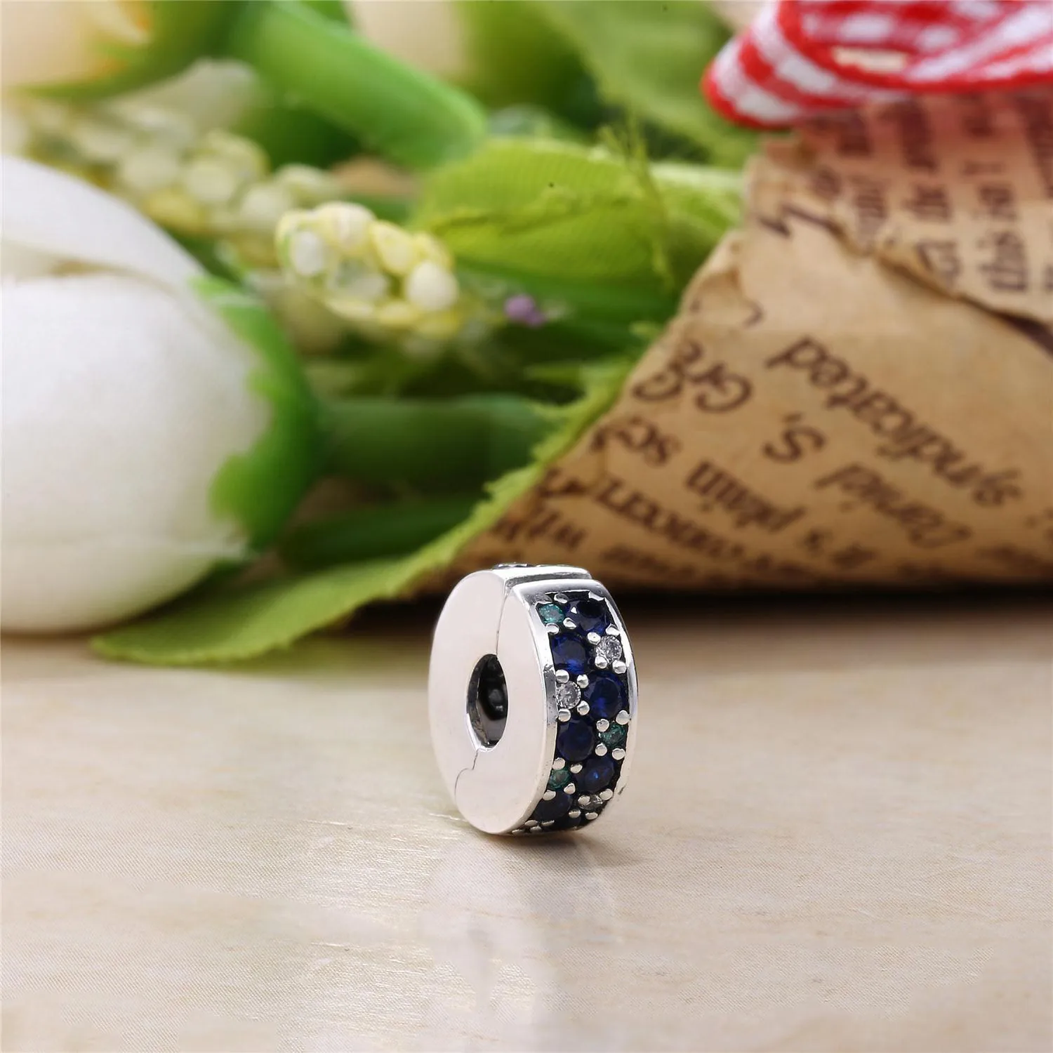 PANDORA Mosaic Shining Elegance, Multi-Colored Crystals Clear CZ Spacer - 791817NSBMX