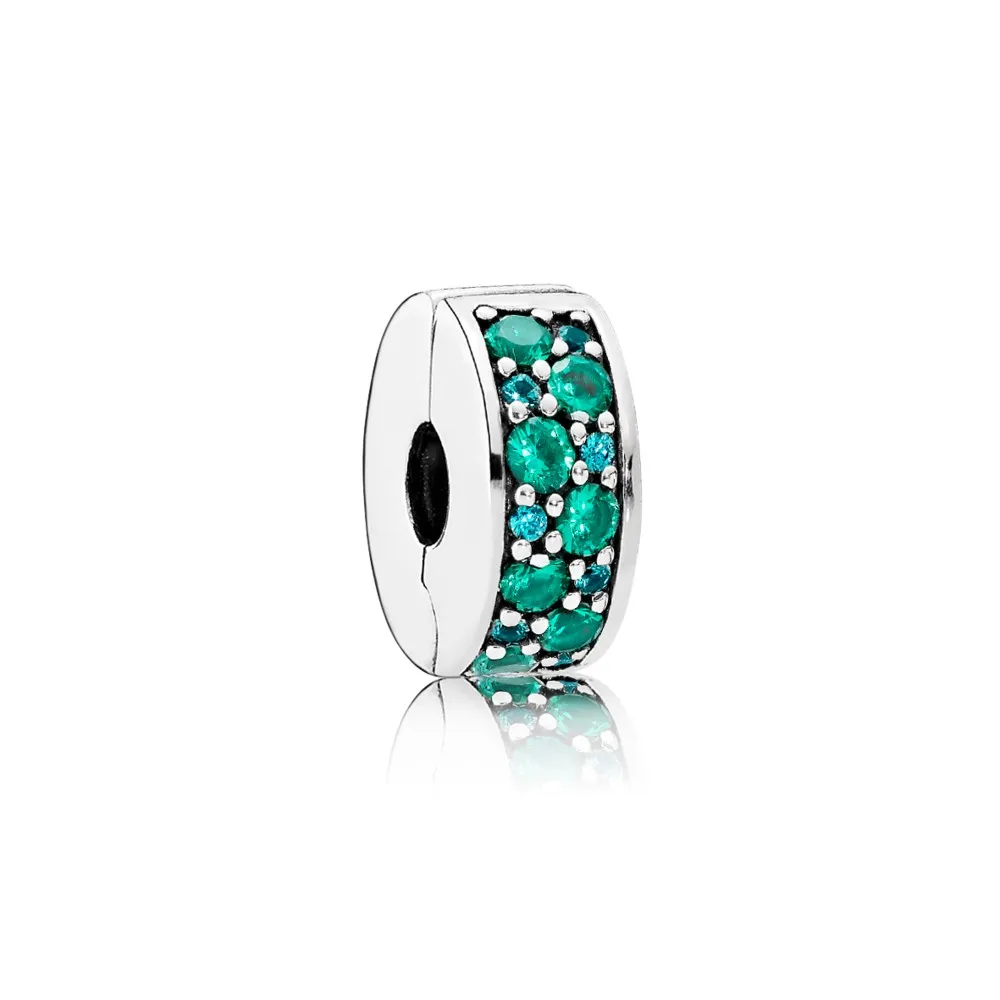 PANDORA Mosaic Shining Elegance, Multi-Colored Crystals Teal CZ Spacer - 791817MCZMX