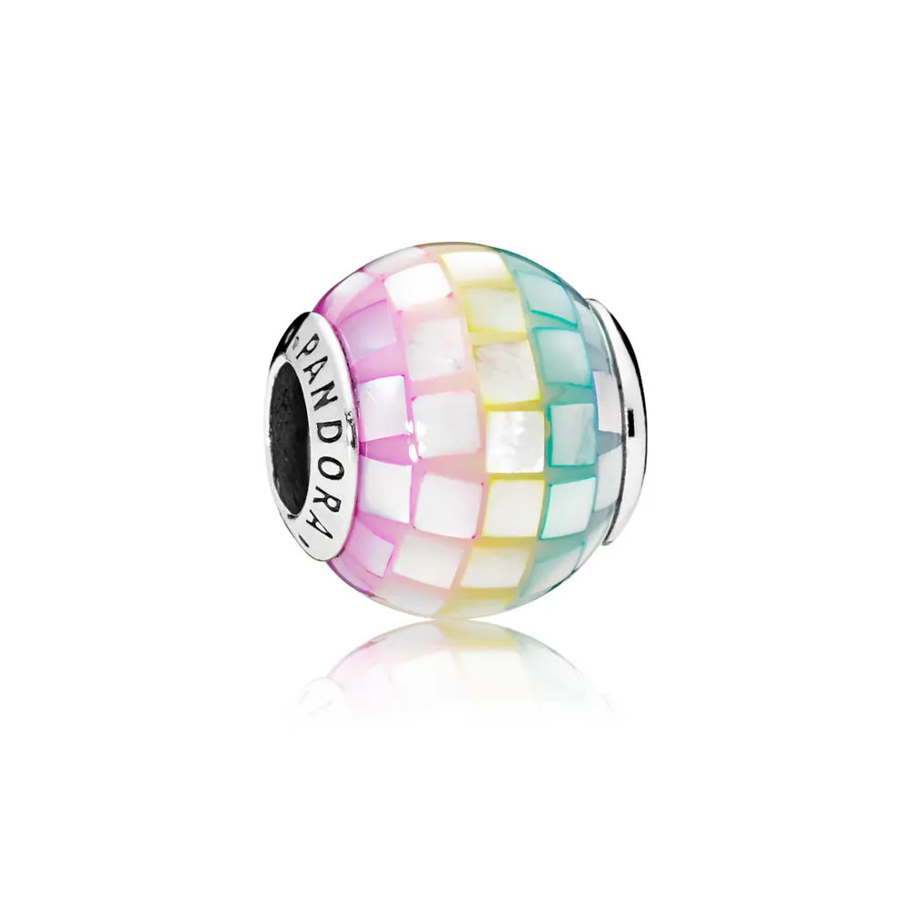 pandora multicolor mosaic charm multicolored cz 797183mpr